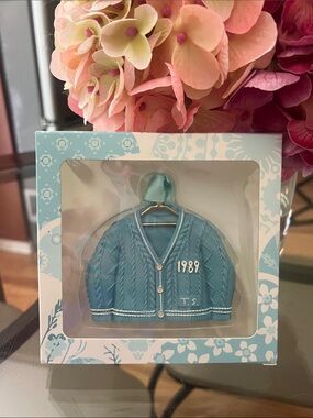 Taylor Swift light blue 1989 Cardigan Ornament - Collectible